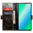 Pattintható tok a Samsung Galaxy S23 Ultra, ERBORD Waxy Wallet, barna