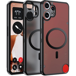 Tok CMF Nothing Phone 2 Pro-hoz, MagSafe, ERBORD Matt Case, fekete