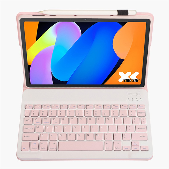 Bluetooth billentyűzet tok Lenovo Idea Tab 11" 2025 TB336FU TB336ZU TB336ZU, rózsaszínű