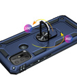 Páncélozott telefontok a Motorola Moto G10/G30, Nox Case Ring, kék