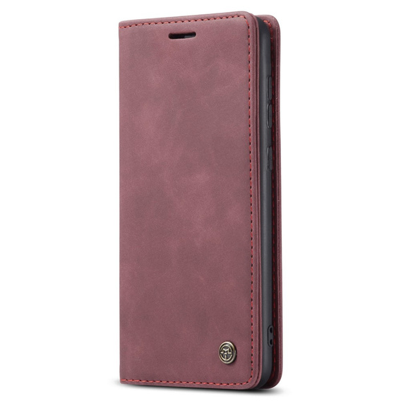 CASEME tok Samsung Galaxy A33 5G, Leather Wallet Case, piros