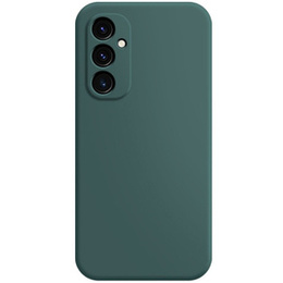 A tok Samsung Galaxy A25 5G, Silicone Lite, sötétzöld + 9H üveg
