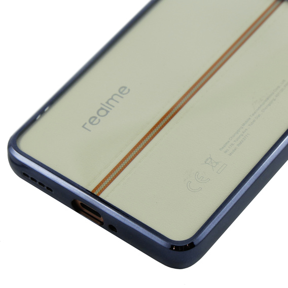 A Realme 11 Pro 5G / Pro+ 5G tok, Electroplating Frame, átlátszó / fekete
