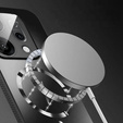 Tok Oppo Reno 14, MagSafe tok, kameravédelemmel, fekete