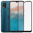 3D edzett üveg Nokia C21 Plus készülékhez, fekete