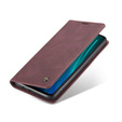 CASEME tok Xiaomi Redmi Note 8 Pro, Leather Wallet Case, piros