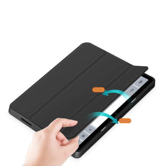 Tok Xiaomi Redmi Pad SE 11", Smartcase Hybrid, tolltartó résszel, fekete