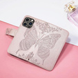 Pattintható tok a Infinix Note 40 Pro, Butterfly, rózsaszín rose gold
