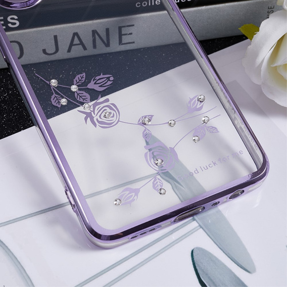 Tok Oppo Reno8 T 4G, csillogó virág, lila