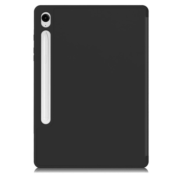 Tok Samsung Galaxy Tab S10 FE+ Plus, Smartcase tolltartóval, fekete