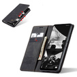 CASEME tok Samsung Galaxy M33 5G, Leather Wallet Case, fekete