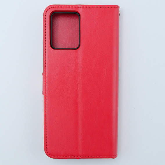 Pattintható tok a Motorola Moto G54 5G, Crazy Horse Wallet, piros