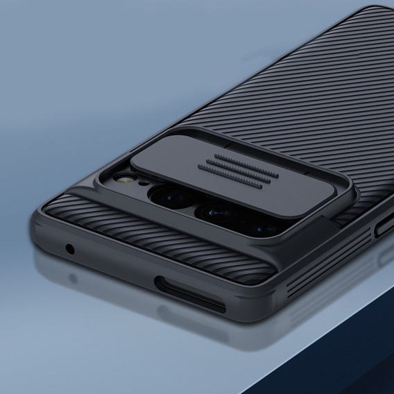 Tok Google Pixel 7 Pro 5G, páncélozott Nillkin, CamShield Pro, fekete