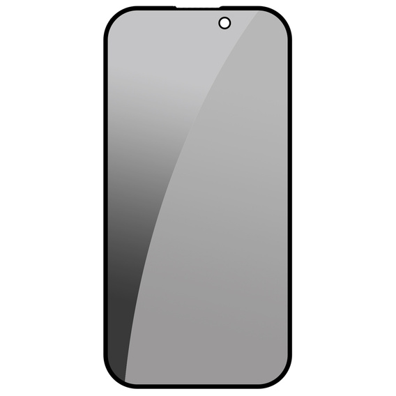 2x edzett adatvédelmi üveg az iPhone 15 Pro Max-hoz, ERBORD 9H Easy App Anti-Peep