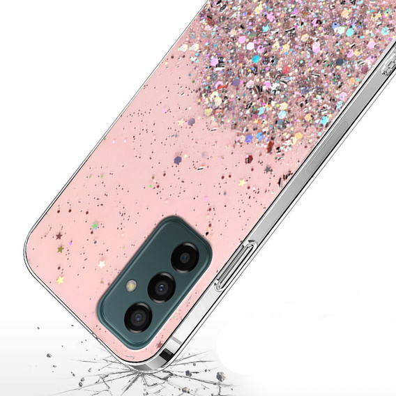Telefontok a Samsung Galaxy M23 5G / M13, Glittery, rózsaszín