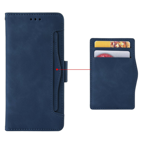 Pattintható tok a Infinix Zero 30 5G, Card Slot, sötétkék