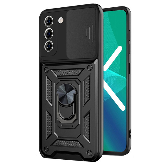 Telefontok a Samsung Galaxy S21, CamShield Slide, fekete