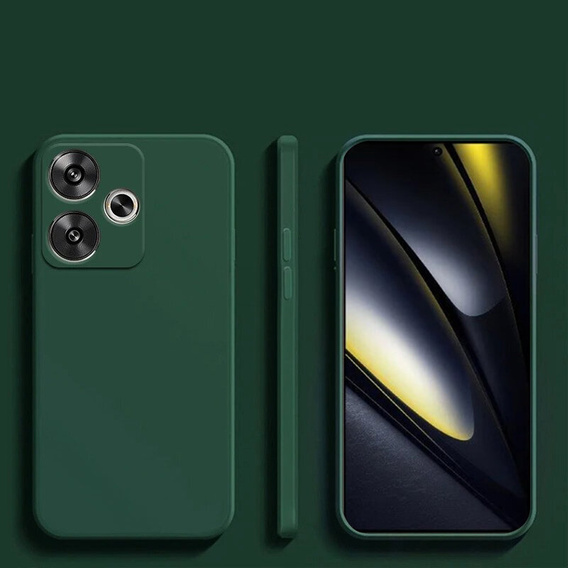 Telefontok a Xiaomi Poco F6, Silicone Lite, zöld