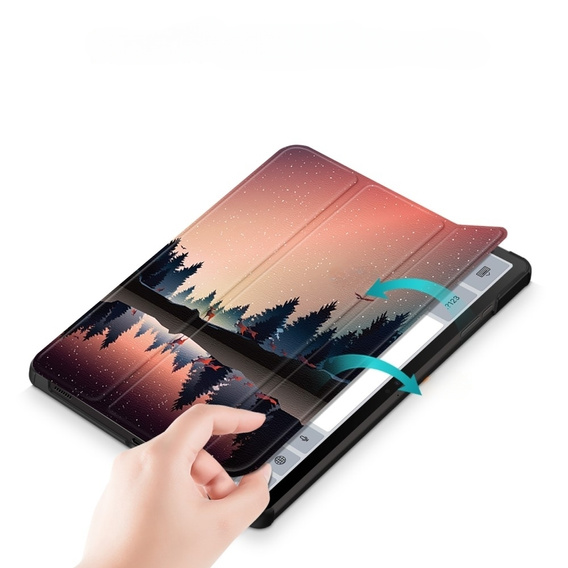 Telefontok a Samsung Galaxy Tab S9, Smartcase Hybrid Pen Slot, night