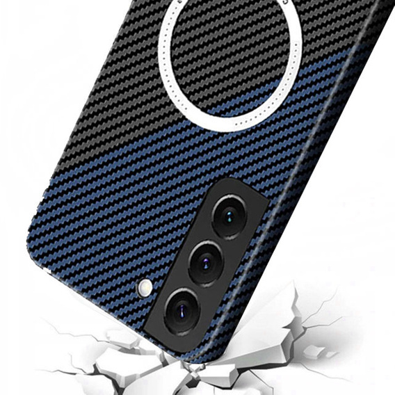 Telefontok a Samsung Galaxy S23 Plus, Magsafe Slim Carbon, fekete / kék