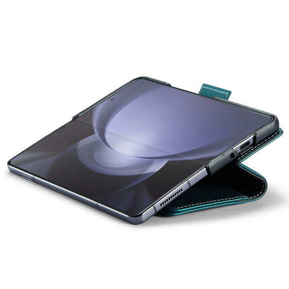 CASEME flip tok Samsung Galaxy Z Fold6 5G, Litchi Wallet, zöld