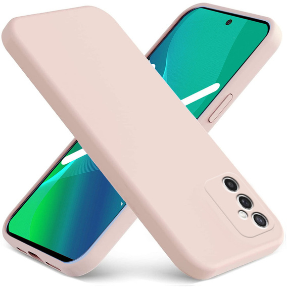 Telefontok a Samsung Galaxy M52 5G, Silicone Lite, rózsaszín