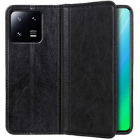 Telefontok a Xiaomi 13, Wallet Litchi Leather, fekete