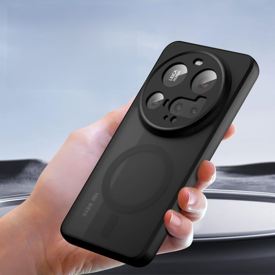Tok Xiaomi 15 Ultra-hoz, MagSafe, ERBORD Matt Case, fekete