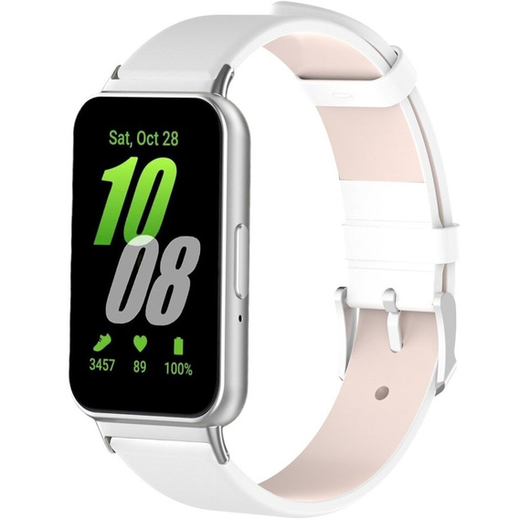 Bőrszíj Samsung Galaxy Fit 3 készülékhez, fehér
