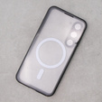 Magnetic Dual Glass MagSafe tok Samsung Galaxy S23, fekete