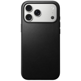 Nomad tok iPhone 17 Pro Max készülékhez, Modern bőr tok, fekete