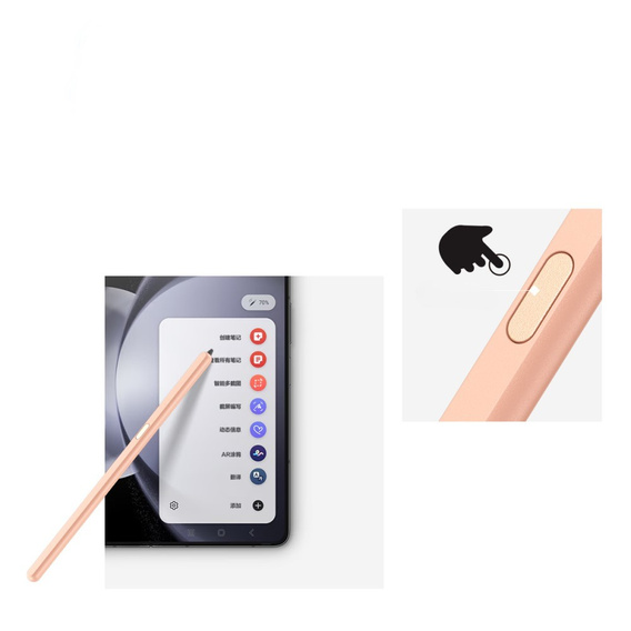 Stylus Touch Screen Pen a Samsung Galaxy Z Fold5 5G / Z Fold6 5G, rózsaszín
