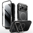 Supcase tok iPhone 17 Pro Max, IBLSN Ares Fip Magsafe, Fekete, IBLSN Ares Fip Magsafe, fekete