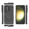 Tok Samsung Galaxy S25, Ripple Kickstand, MagSafe-hoz, fekete