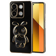 Tok Xiaomi Redmi Note 13 5G, Rabbit, fekete + Edzett üveg 9H