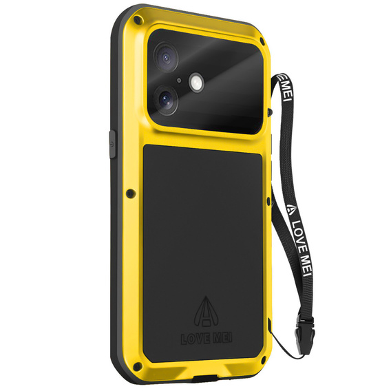 Páncélozott tok edzett üveggel iPhone 17-hez