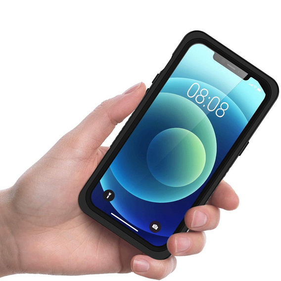 IP68 vízálló tok a iPhone X / XS, fekete