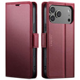 ERBORD Fényes Litchi tok, flip pénztárca iPhone 17 Pro Max-hez
