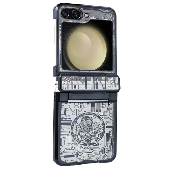 Tok Samsung Galaxy Z Flip 5 5G, Mechanical Legend, fekete