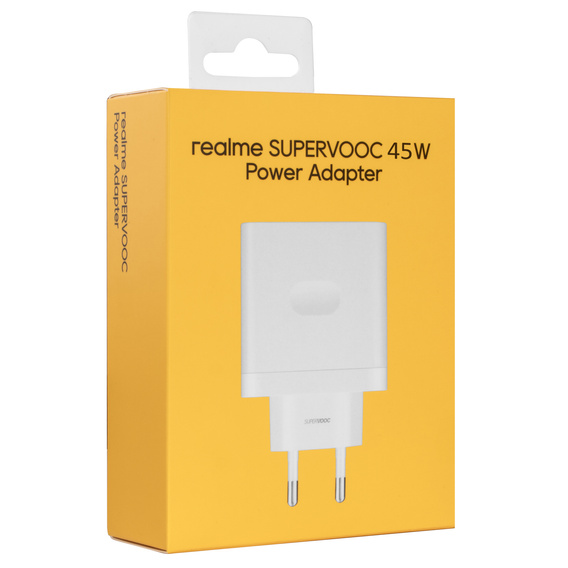 realme SuperVOOC 45 W hálózati töltő – fehér - VCB4JAEH Power Adapter