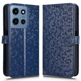 Flap tok Motorola Moto G86 5G, Wallet Rhombus, kék