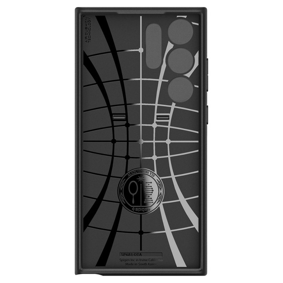 Spigen Optik Armor fekete tok Samsung Galaxy S23 Ultra készülékekhez