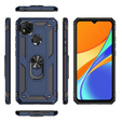 Páncélozott telefontok a Xiaomi Redmi 9C, Nox Case Ring, sötétkék