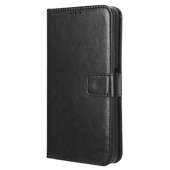 Pattintható tok a Samsung Galaxy M34, Crazy Horse Wallet, fekete