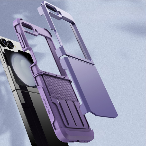 Páncélozott tok Samsung Galaxy Z Flip7 FE / Z Flip6, Armor Shockproof, lila