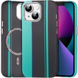 Tok iPhone 13, Carbon Fiber MagSafe, fekete / kék