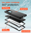 Telefontok a Samsung Galaxy S24 Ultra, Suritch Full Body for MagSafe, fekete