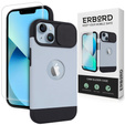 ERBORD MagSafe Cam Slider tok, kék + Képernyővédő üveg iPhone 13 / iPhone 14 készülékekhez