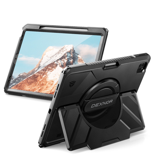 Dexnor 360° tok pánttal és tolltartóval iPad Pro 13" 2024 (7. generáció) készülékhez