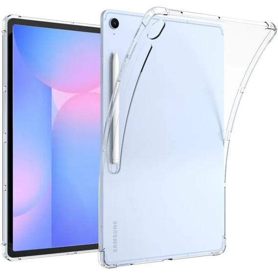 Tok Samsung Galaxy Tab S10 FE+ Plus készülékhez, szilikon, átlátszó
